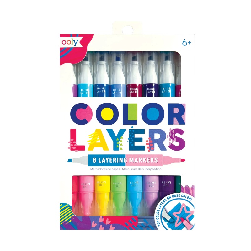 Color Layers Double Ended Layering Markers – Set of 8