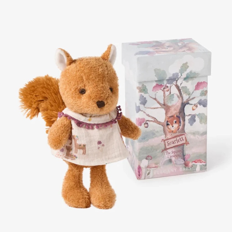 Elegant Baby – Boxed Plush Toy – Scarlett Squirrel