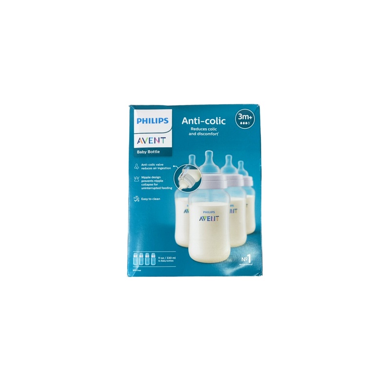 Philips Avent Anti-Colic Bottles, 11oz, 4 Pack