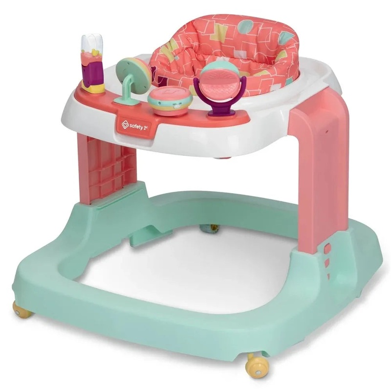 Safety 1st Ready, Set, Walk! DX Developmental Baby Walker – Coral Geo