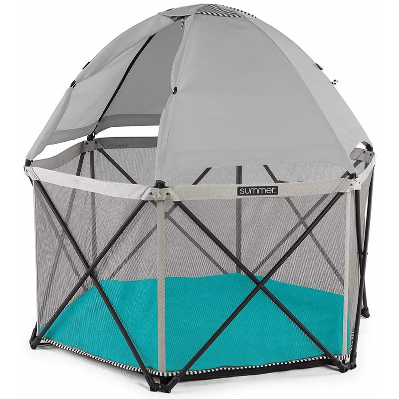 Summer Infant Pop ?N Play SE Hex Playard – Aqua Sugar