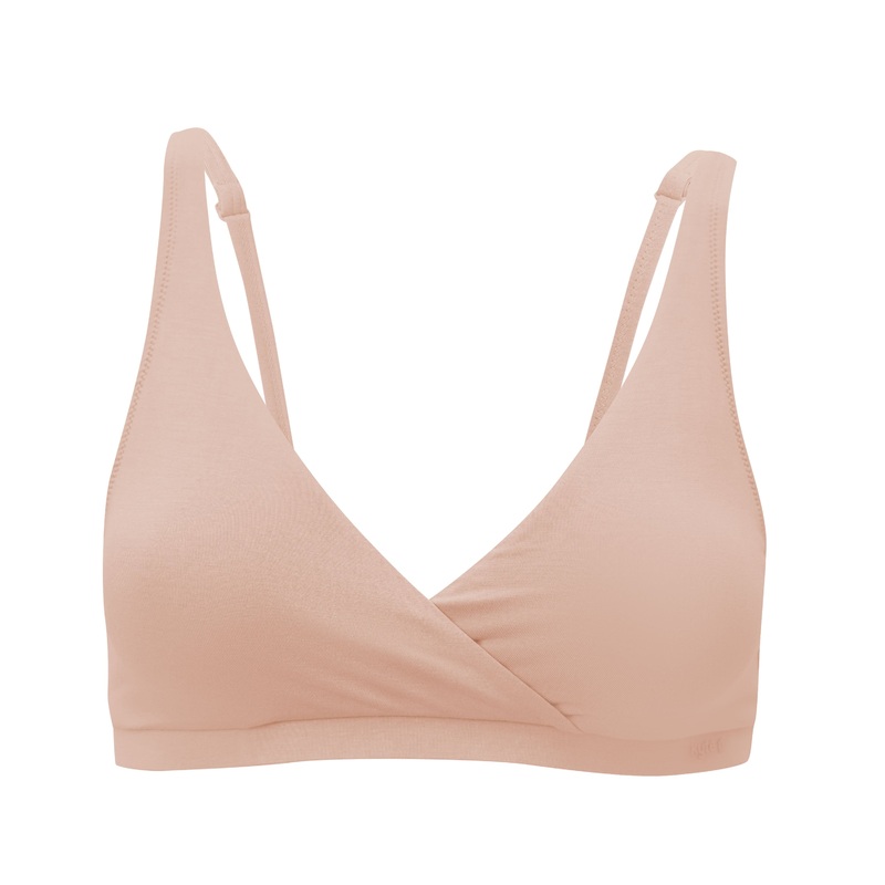 Women’s Cross Front Bralette in Chai