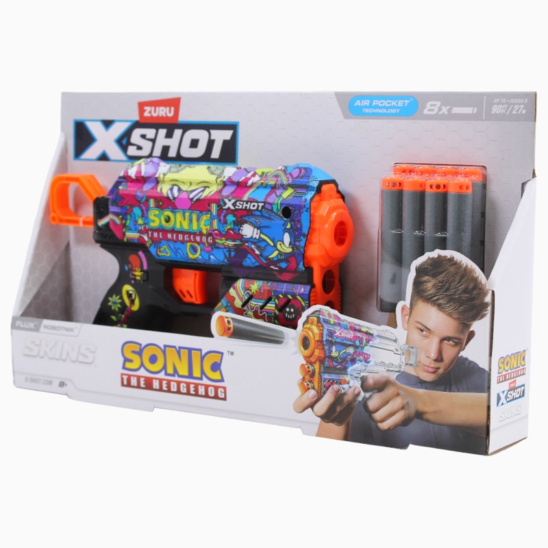X-Shot Skins Flux Sonic Blaster  Robotnik