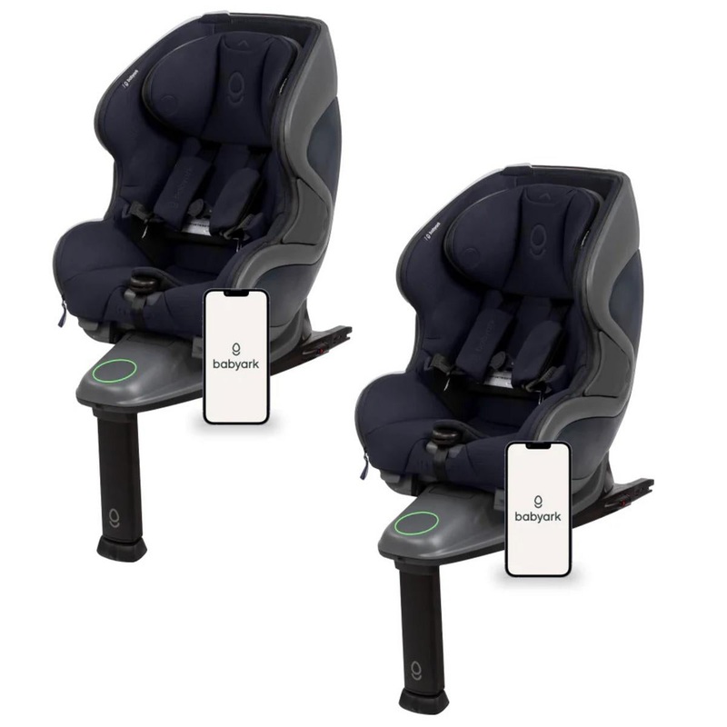 Babyark Smart Convertible Car Seat Family Bundle (2 Seats) – Charcoal Grey / Midnight Blue