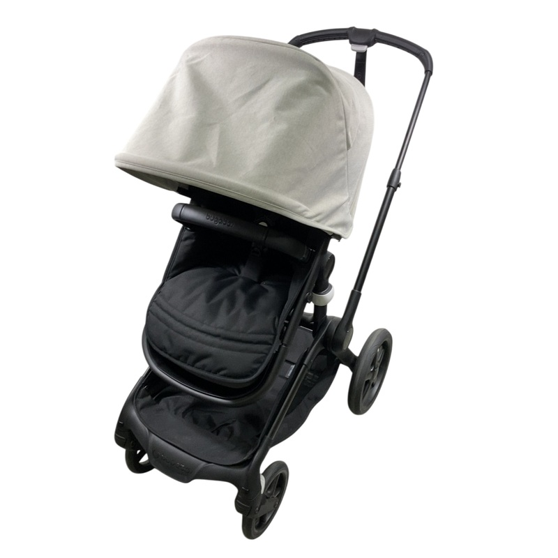Bugaboo Fox 5 Stroller, 2024, Black Frame, Misty White – Midnight Black
