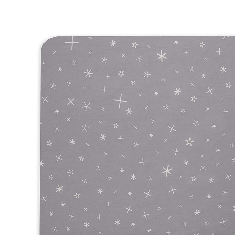 *DISPLAY* Grey Galactic Crib Sheet