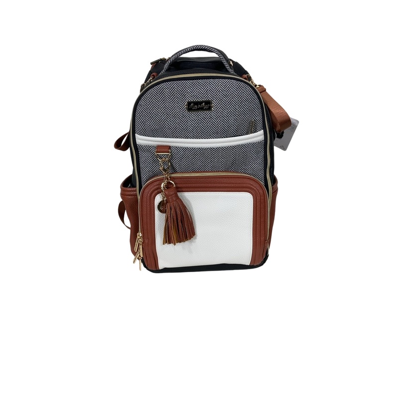 Itzy Ritzy Boss Backpack Diaper Bag, Coffee & Cream Plus