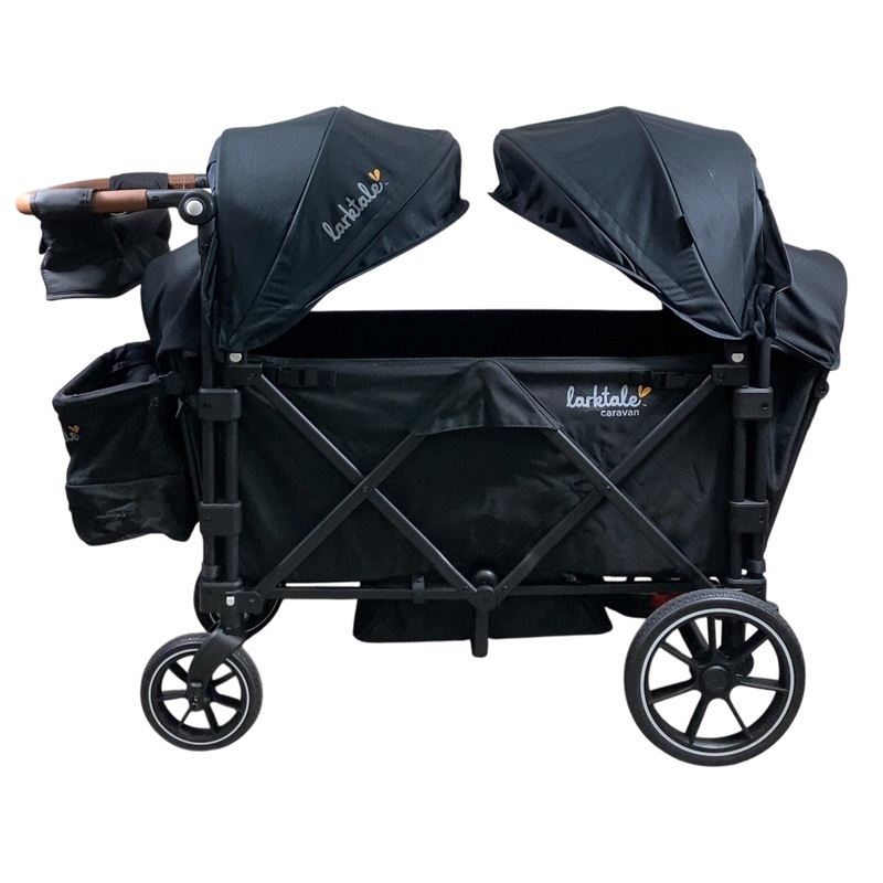 Larktale Caravan V3 Extra Capacity Stroller Wagon, 2024, Byron Black