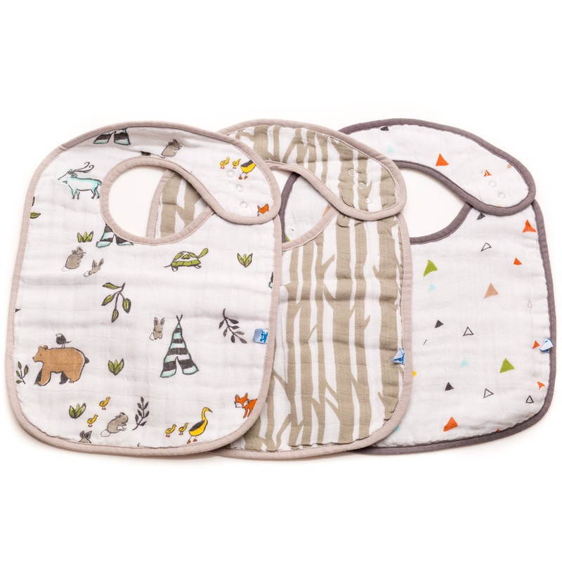 Little Unicorn Cotton Classic Bib 3-Pack – Forest Friends
