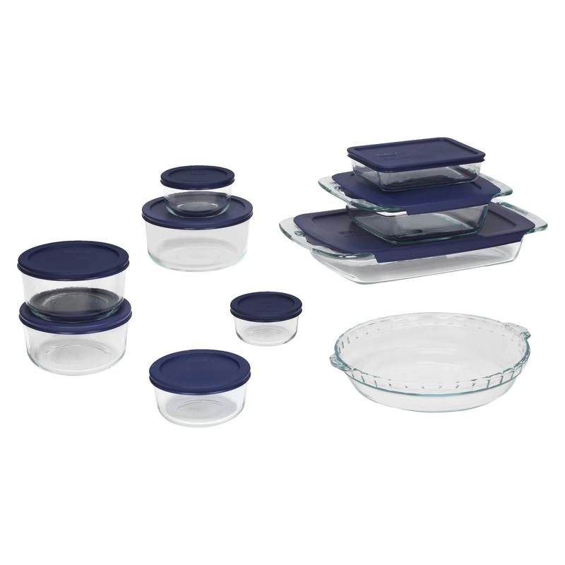 19pc Glass Bake and Store Set (See Description)