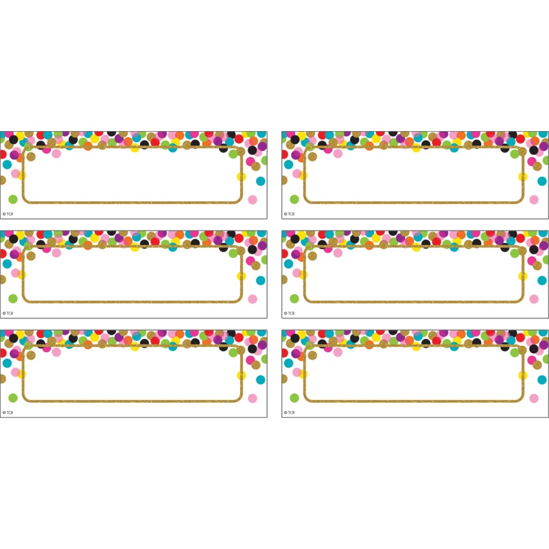 Confetti Labels Magnetic Accents(C)