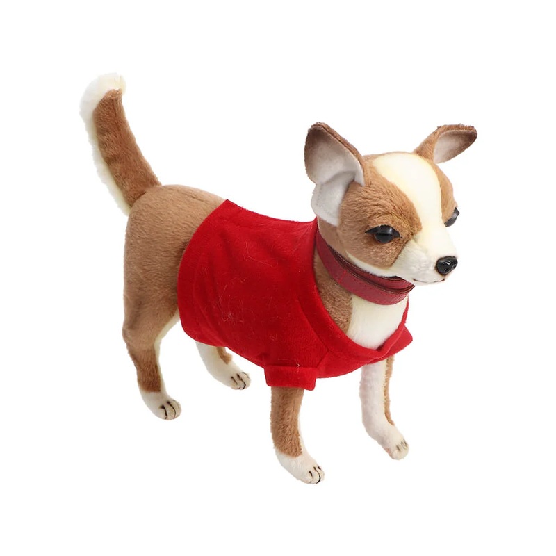 HNC Plush Animal – Chihuahua Red Shirt