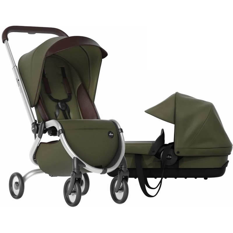 Mima Zigi Stroller + Bassinet – Olive Green