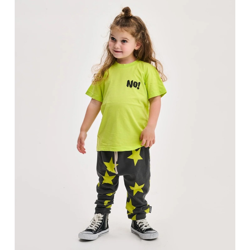 Star Baggy Pants – Graphite/Hot Lime