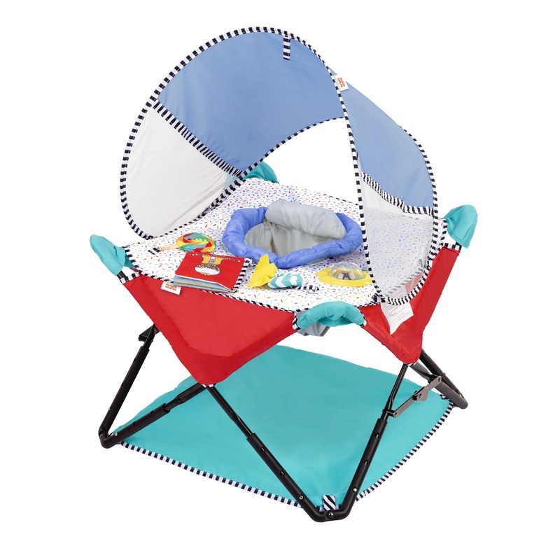 Bright Starts Pop ‘N Jump Portable Activity Jumper, Sweet Treats, Infant