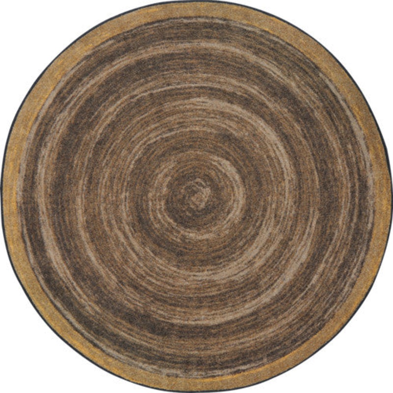 Feeling Natural Rug, 7’7″ Round, Walnut