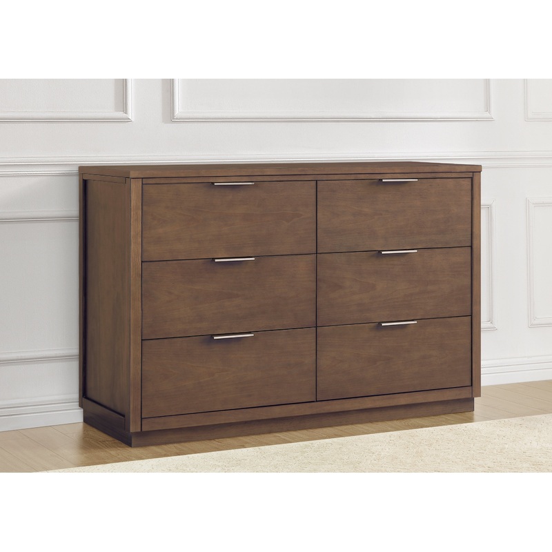 Forever 6 Drawer Dresser with Changing Top and Interlocking Drawers – Naturals Collection