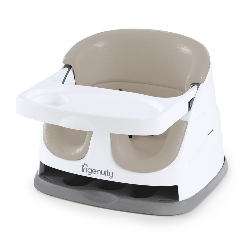 Ingenuity Baby Base 2-in-1 Booster Feeding and Floor Seat – Cashmere