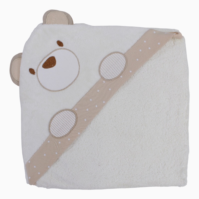 Unisex Baby Cotton Hooded Towel  Bear Design