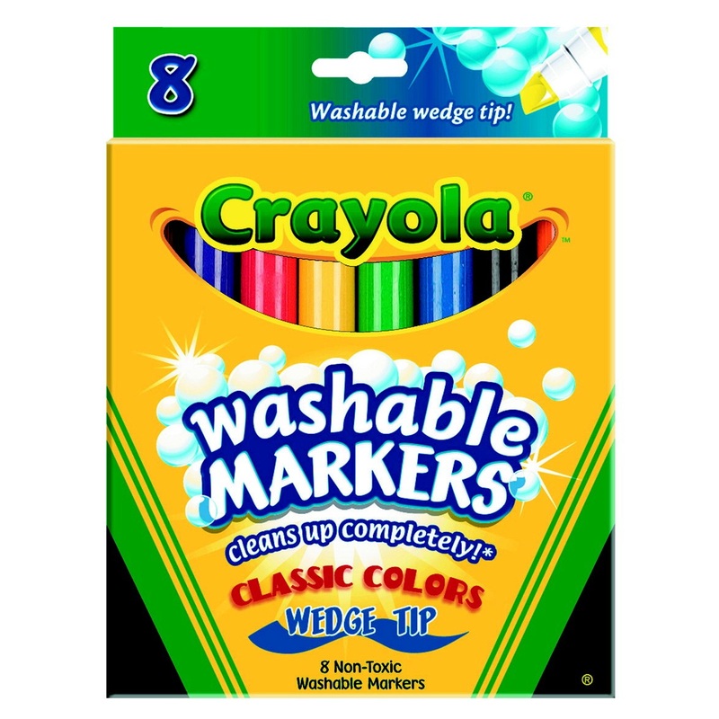 Crayola  Washable Wedge Tip Markers (Single Pack)