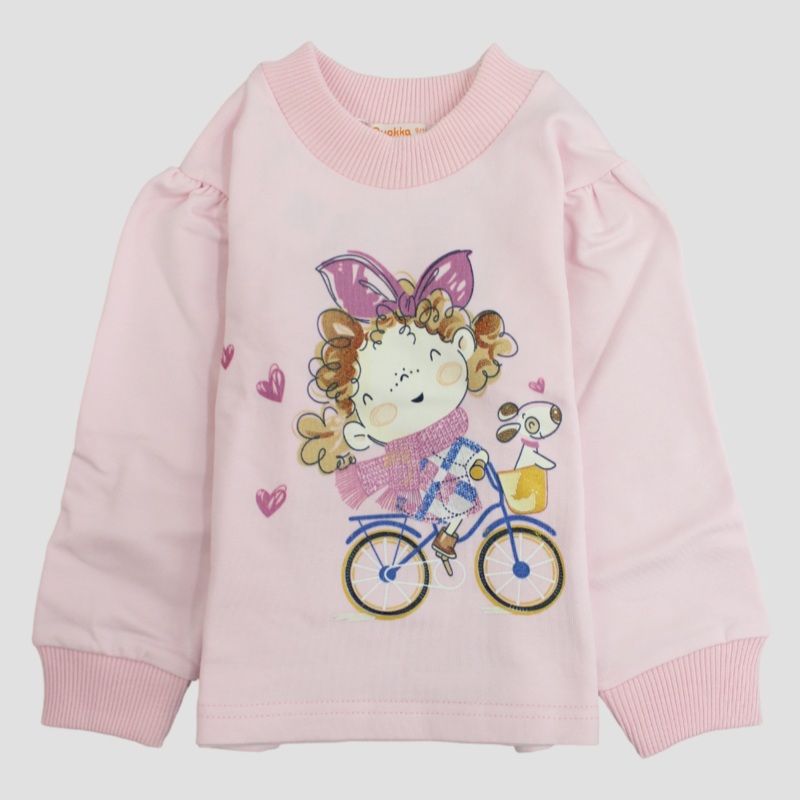 Girl on a Bike Long-Sleeved Sweatshirt