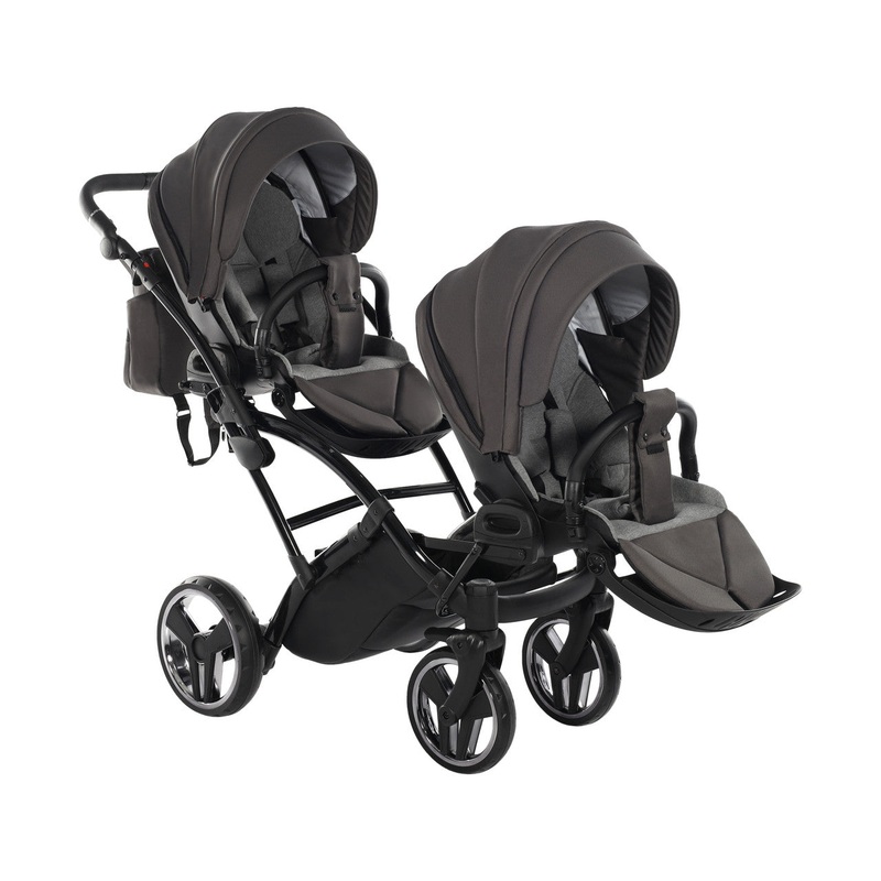 JUNAMA  CORE BLACK NICKEL DUO SLIM – 2IN1 (2 X CARRYCOTS & 2 X SEAT UNITS)