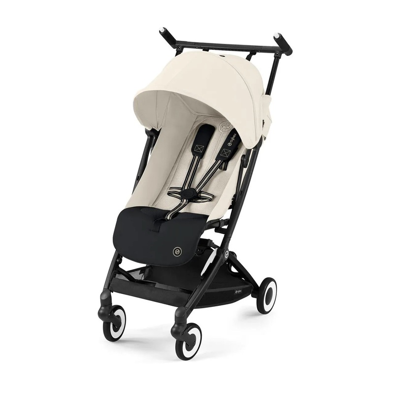 Libelle 2 Stroller – Black Frame + Canvas White Seat