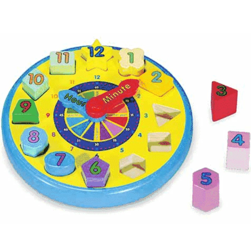 Melisaa & Doug Wooden Shape Sorting Clock
