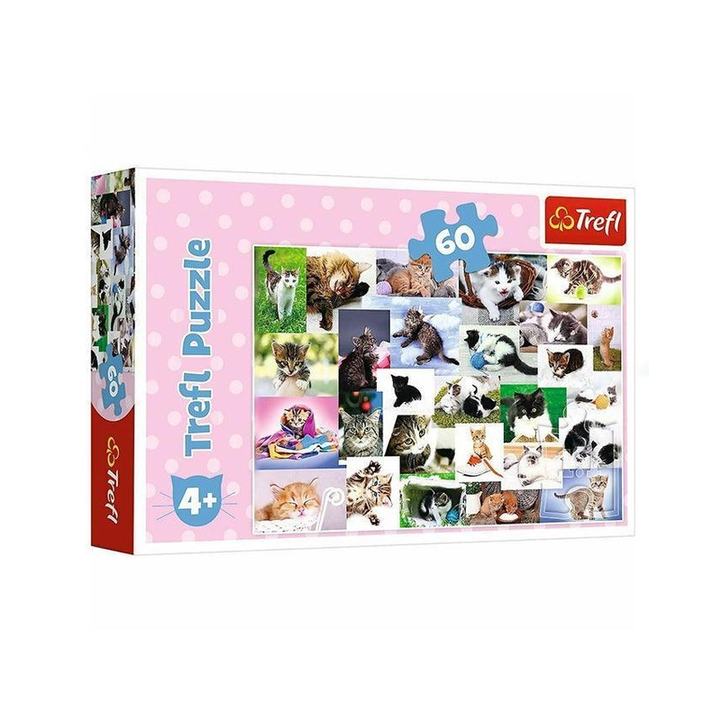 Trefl Puzzle Cats world – 60 Pieces