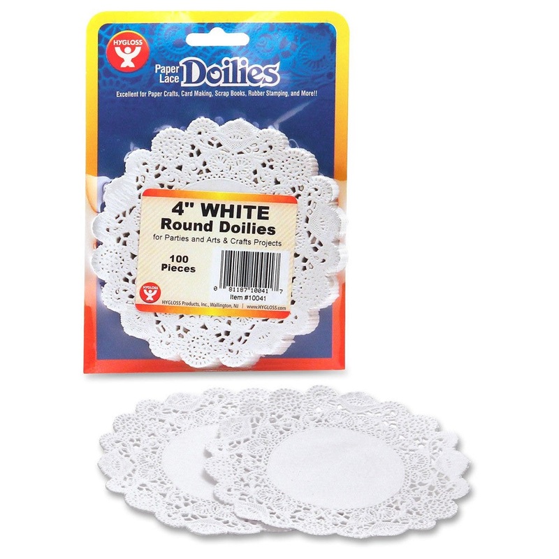 White Round Doilies (4″)