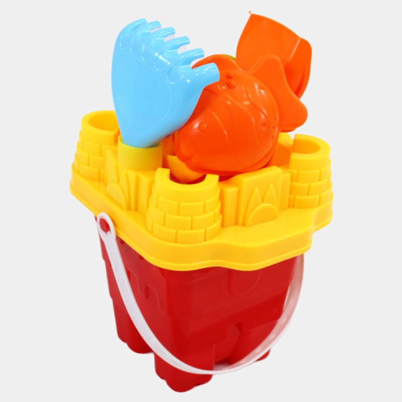 Castle Beach Bucket  Red