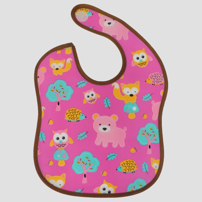 Cute Animals PVC Baby Bib  Easy to Clean & Stain-Resistant