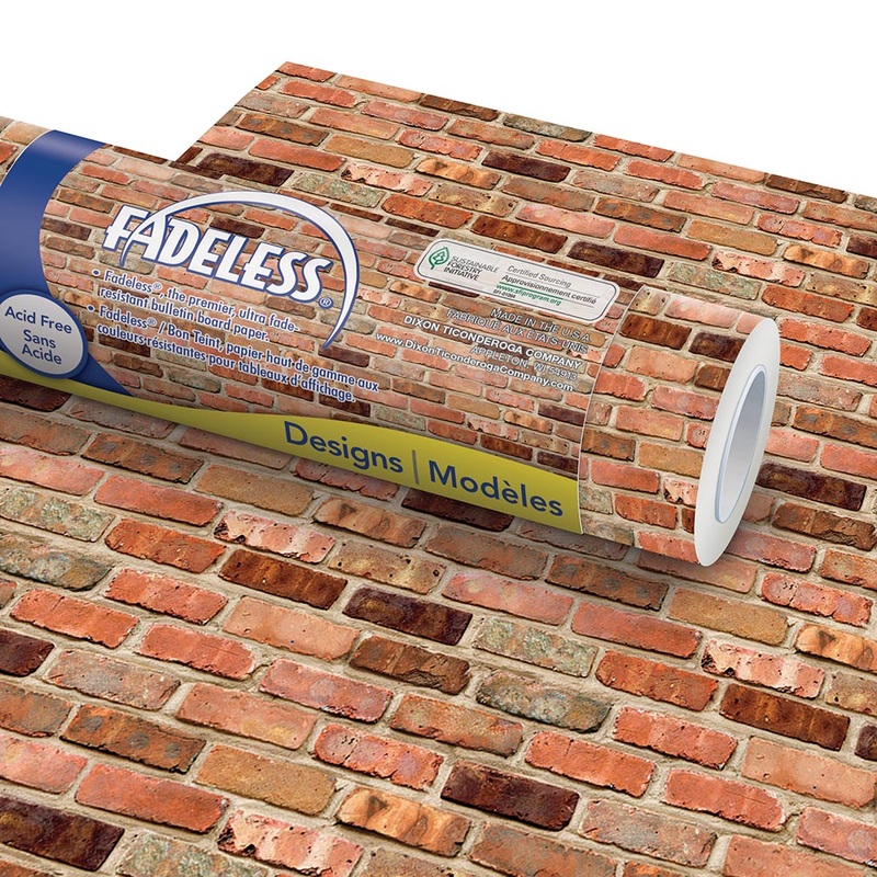 Fadeless Reclaimed Brick Design Roll, 48″ x 12′
