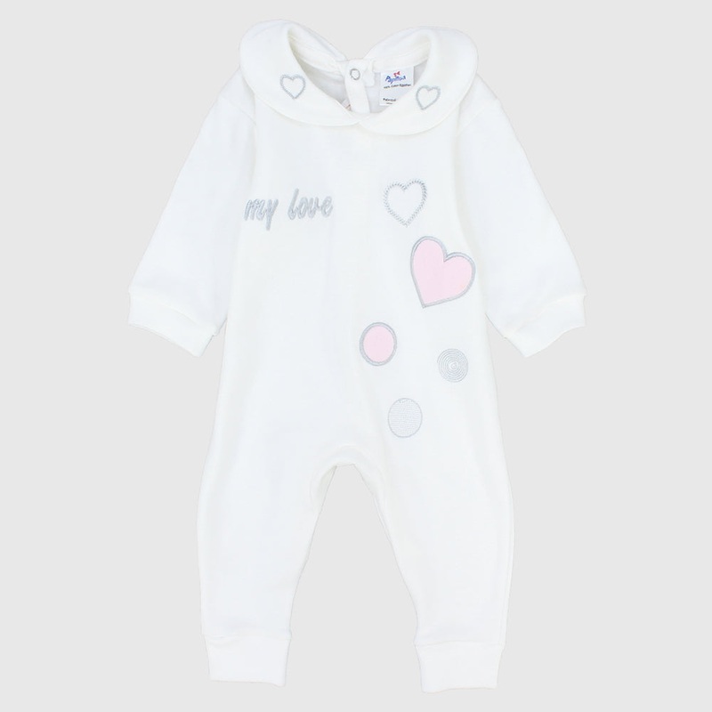 “My Love” Long-Sleeved Footless Onesie