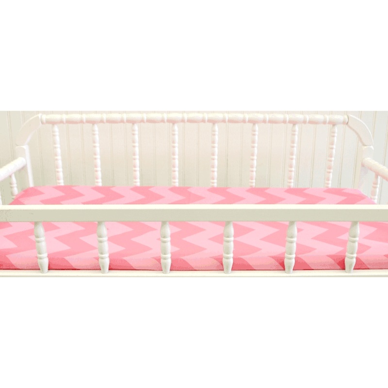 New Arrivals Zig Zag Pink Sugar Changing Pad Cover