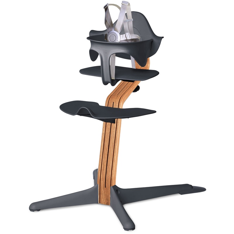 Nomi Highchair – Anthracite  /  Natural  Oak