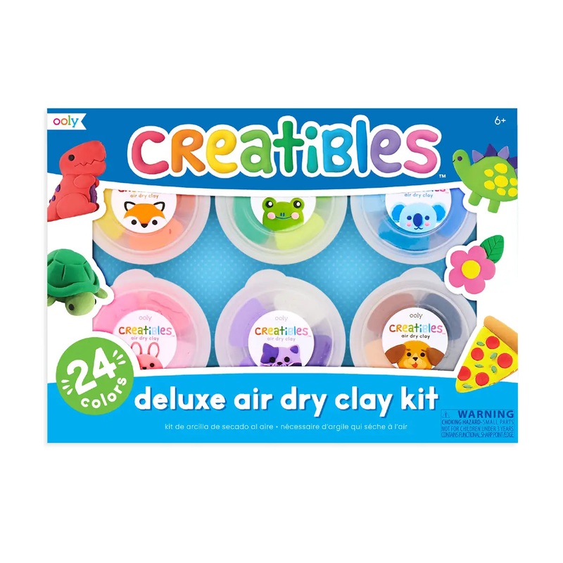 Ooly Creatibles D.I.Y. Air-Dry Clays Kit (Set of 24 Colors)