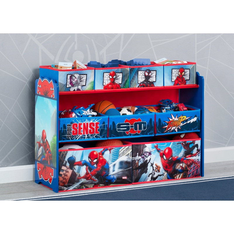 Spider-Man Deluxe 9 Bin Design and Store Toy Organizer