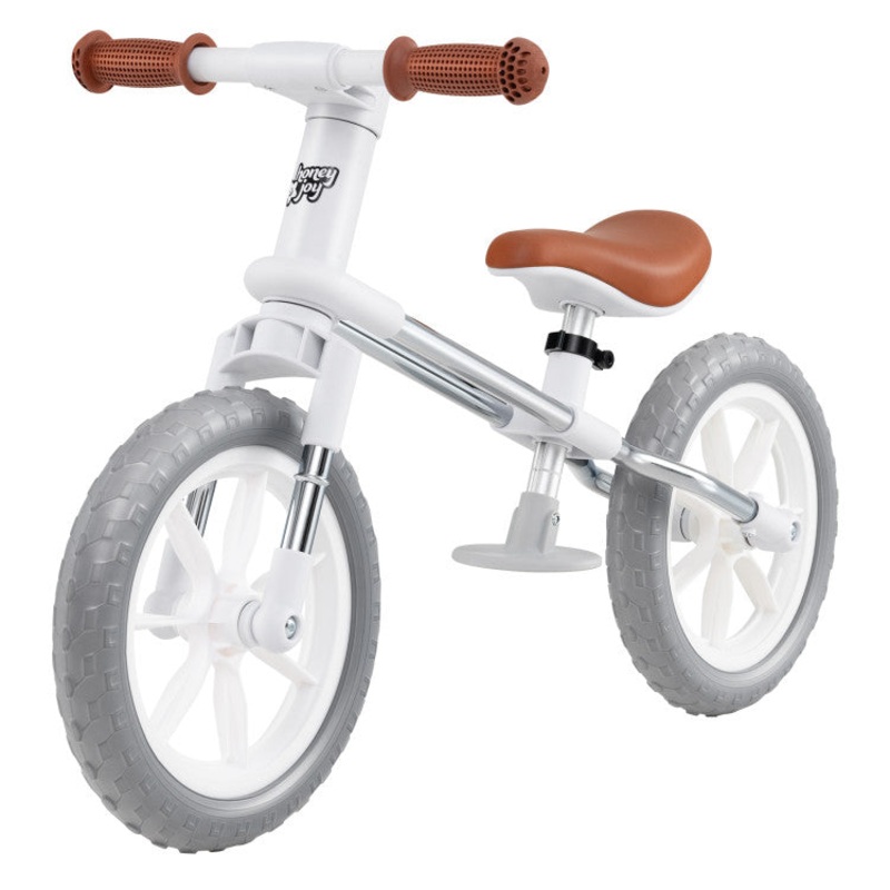 12 Inch Balance Bike With Adjustable Seat and Rotatable Handlebar-White