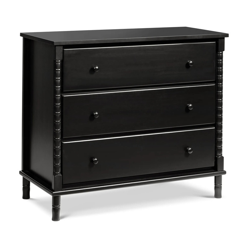 3 Drawer Dresser/Changer Combo – Black