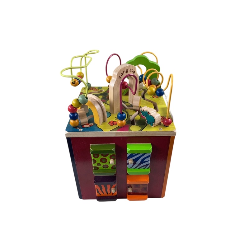 B. toys Zany Zoo Wooden Activity Cube