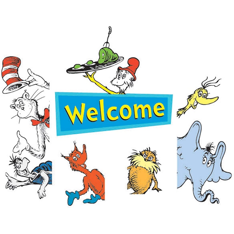 Back to School Dr. Seuss Cat in The Hat Door and Window Go-Around