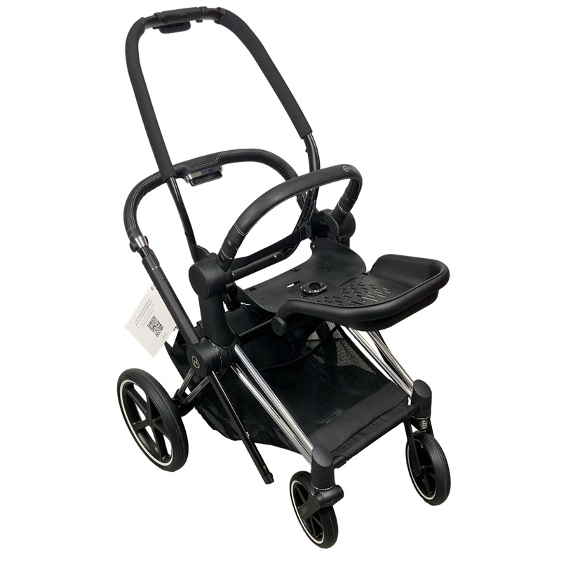 Cybex PRIAM Stroller Frame And Seat, 2021, Chrome/Black