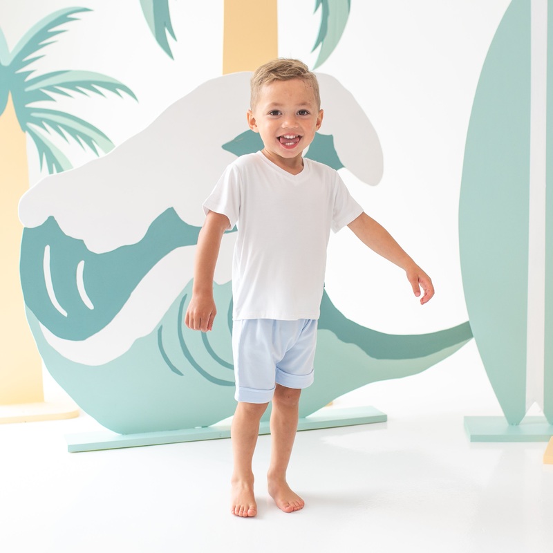 Harem Shorts in Mist