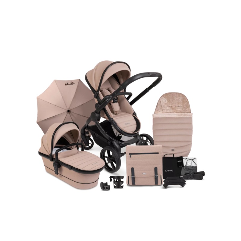 iCandy Peach 7 Pushchair & Carrycot  Complete Bundle – Cookie