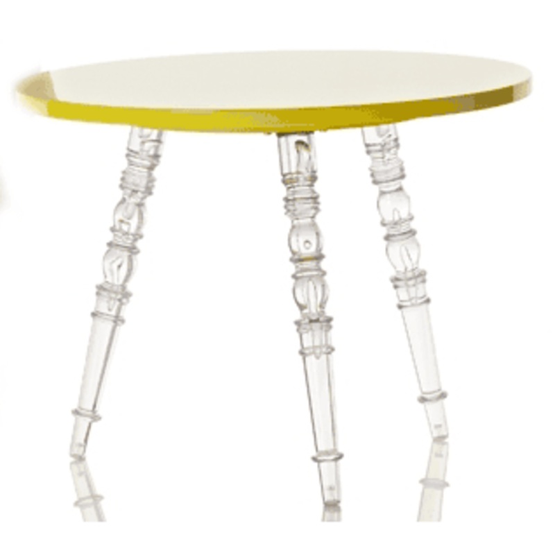 Little Nest Catherine Round Child Table in Yellow