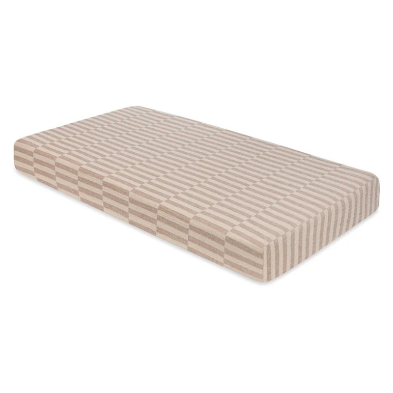 Muslin Crib sheet- Cocoa Stripe