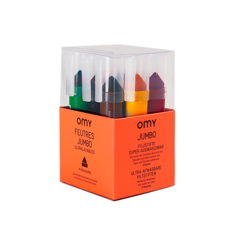 Omy Design 9 Piece Jumbo Markers