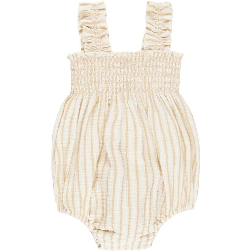 Rylee + Cru Julia Romper || Marigold Stripe