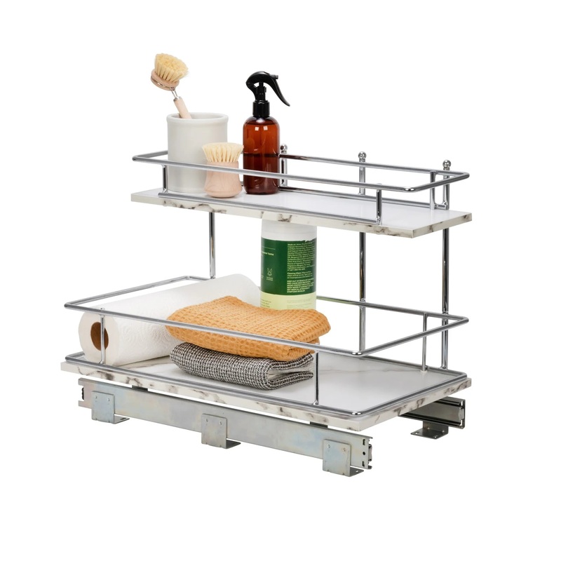 Slide-Out Storage Organizer for Under Sink or Cabinet